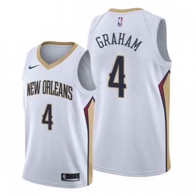 Nike New Orleans Pelicans #4 Devonte' Graham White Youth NBA Swingman Association Edition Jersey